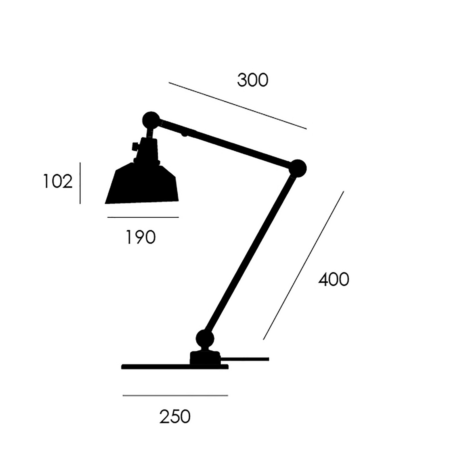 midgard modular TYP 551 lampă de masă alb 60 cm - Camera de zi / sufragerie - design - alb alamă - Metal
