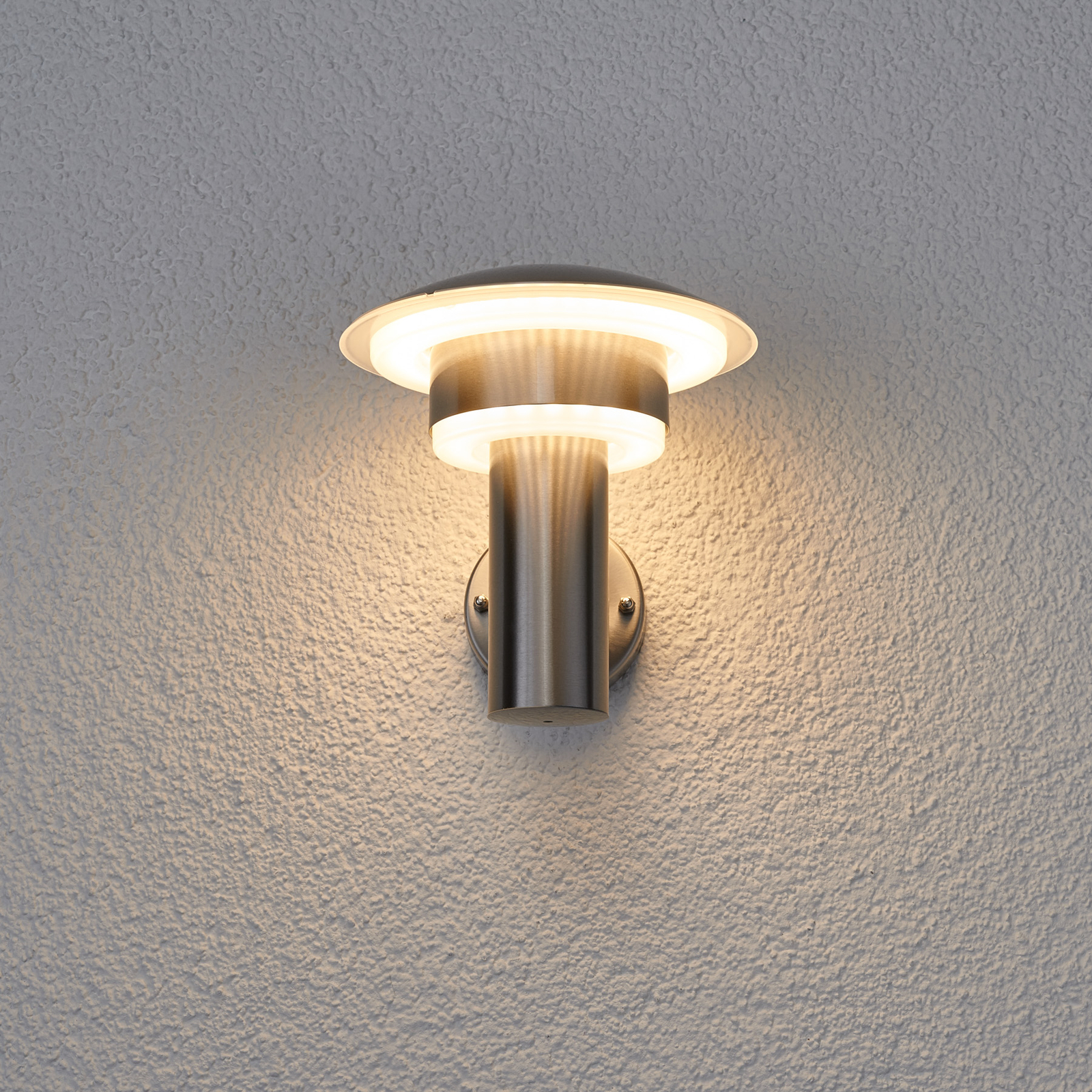 Dekorative LED-Edelstahl-Außenwandleuchte Lillie