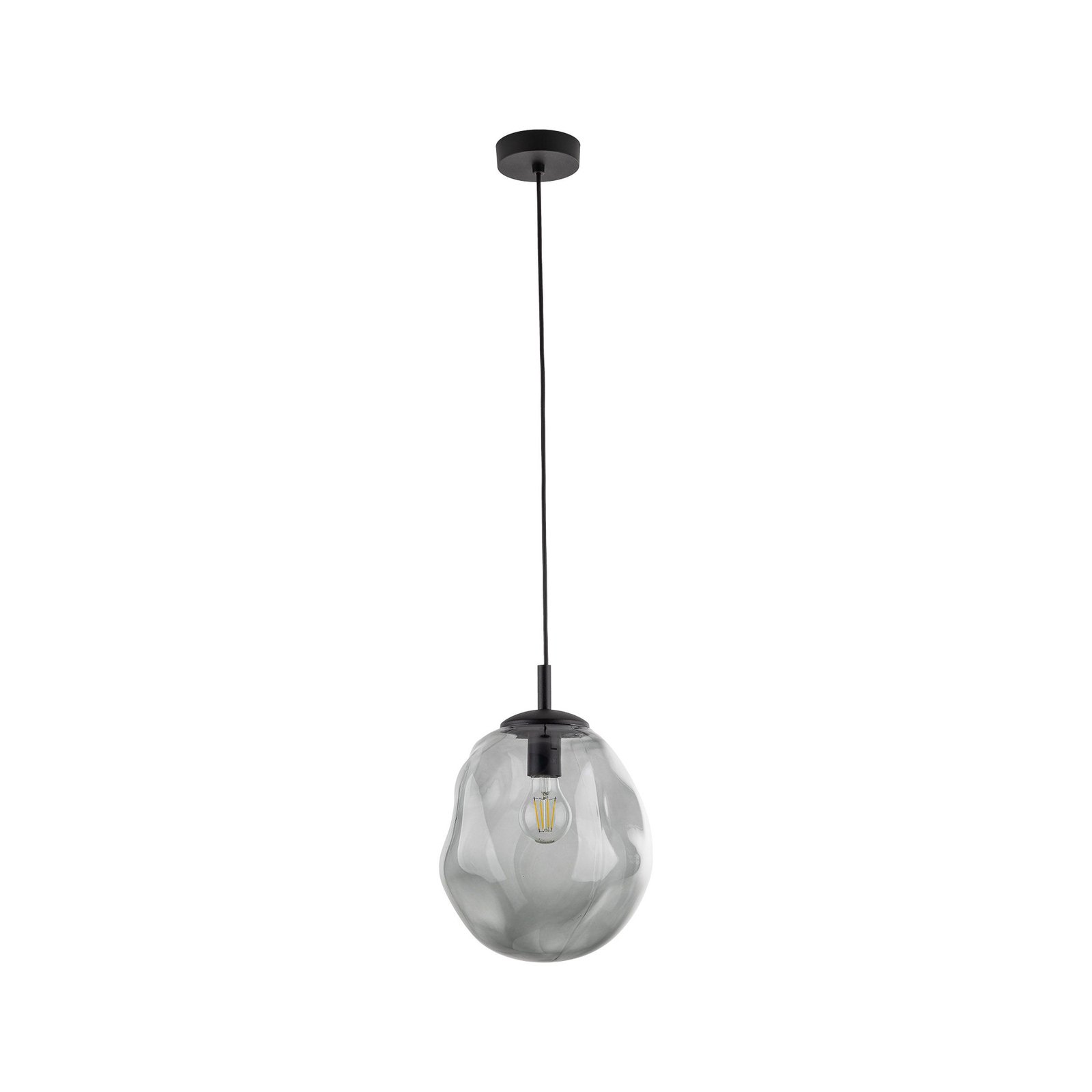 Sol Mini viseća svjetiljka, staklo, Ø 25 cm, crna/grafit siva