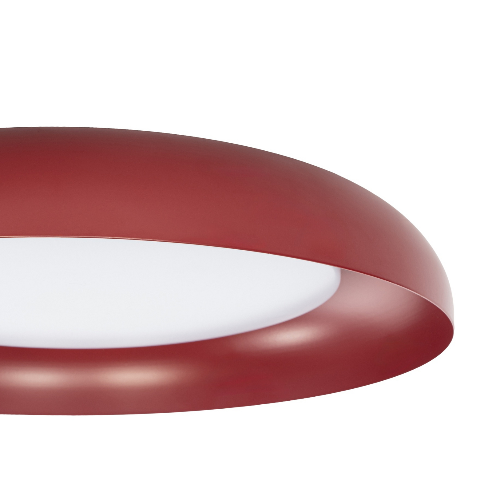 Florie LED-Deckenleuchte, rot, Metall, Ø 40 cm - Lindby