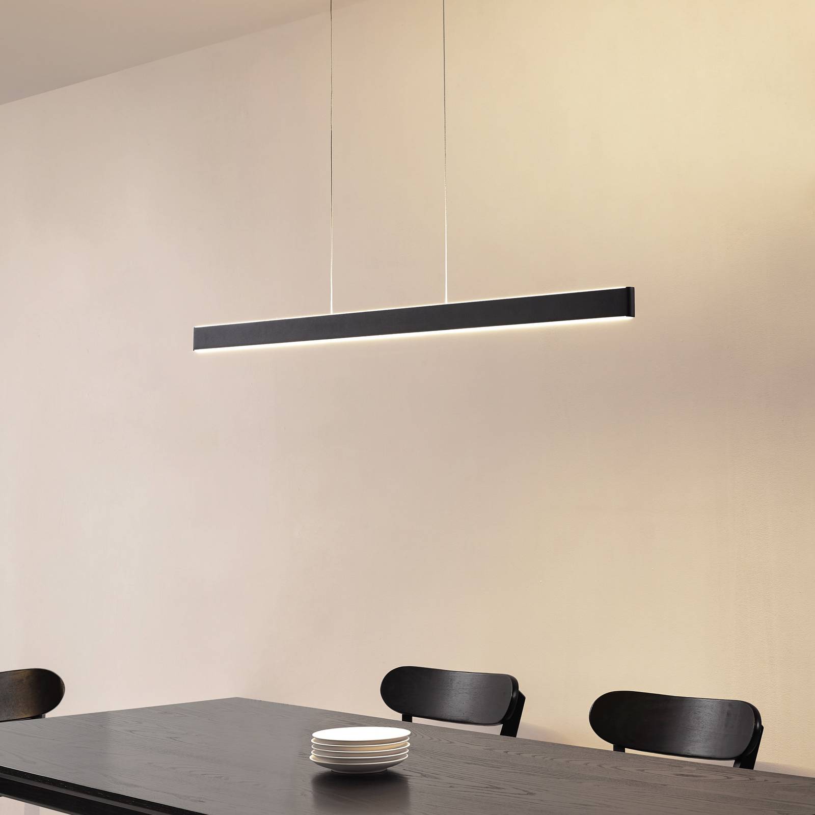 Lucande Smart-LED-Hängeleuchte Mylosh, schwarz, CCT, Tuya günstig online kaufen