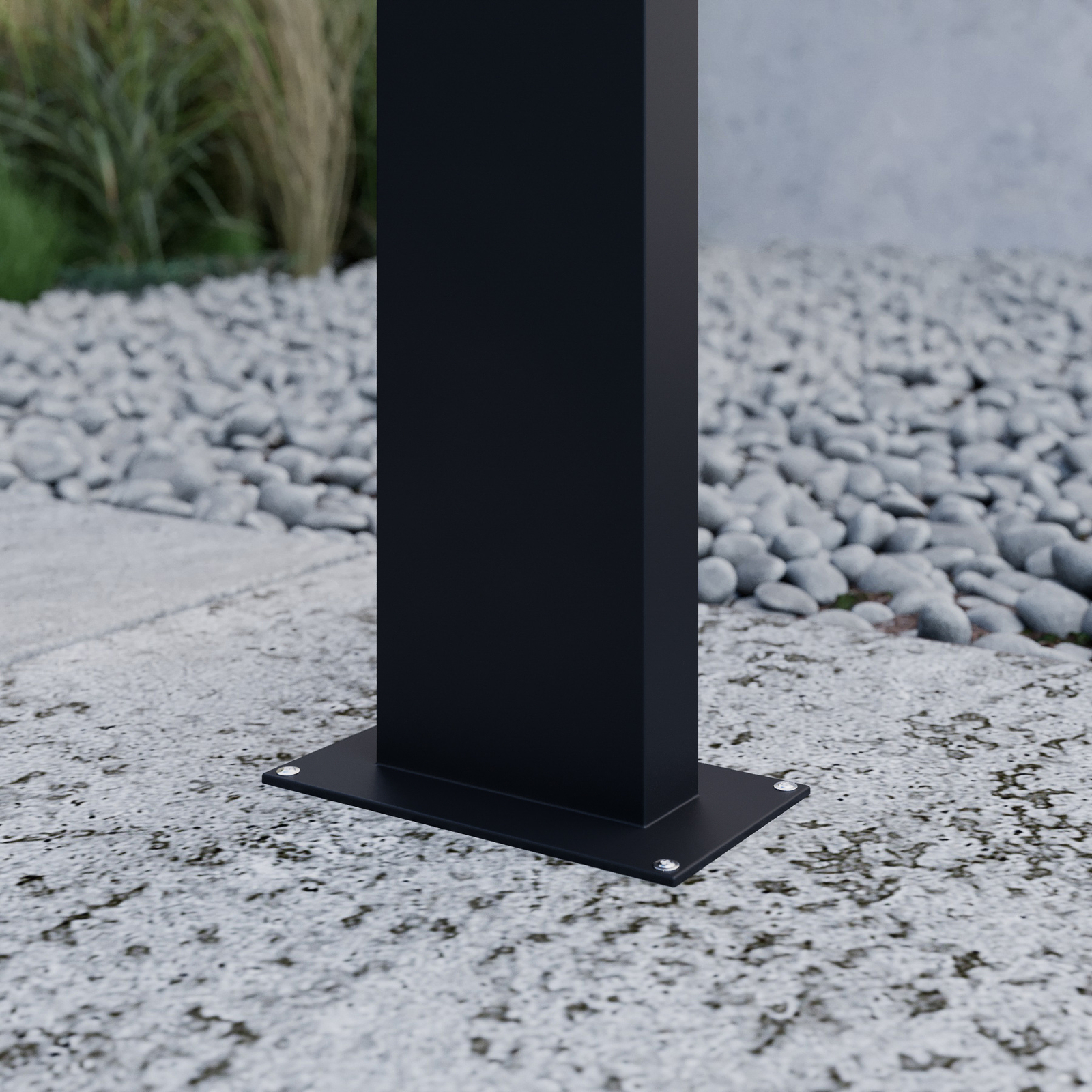 Juvia Outdoor Garden Lamp H100 Graphite/Opal - Lucande