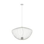 Pumpkin L pendant light, light grey, Ø 70 cm, metal, GU10