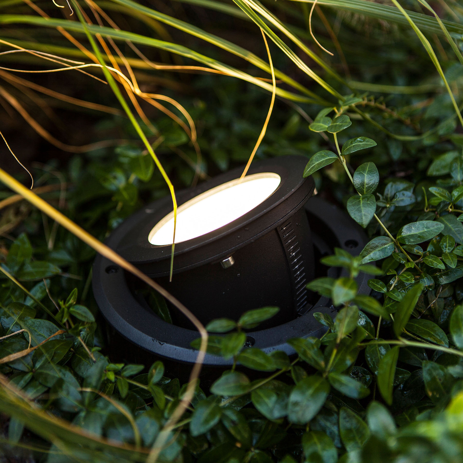 Eco-Light Arctic LED recessed floor light, round, plastic, aluminium, 12.5 W, energy efficiency: A+, H: 0.6 cm