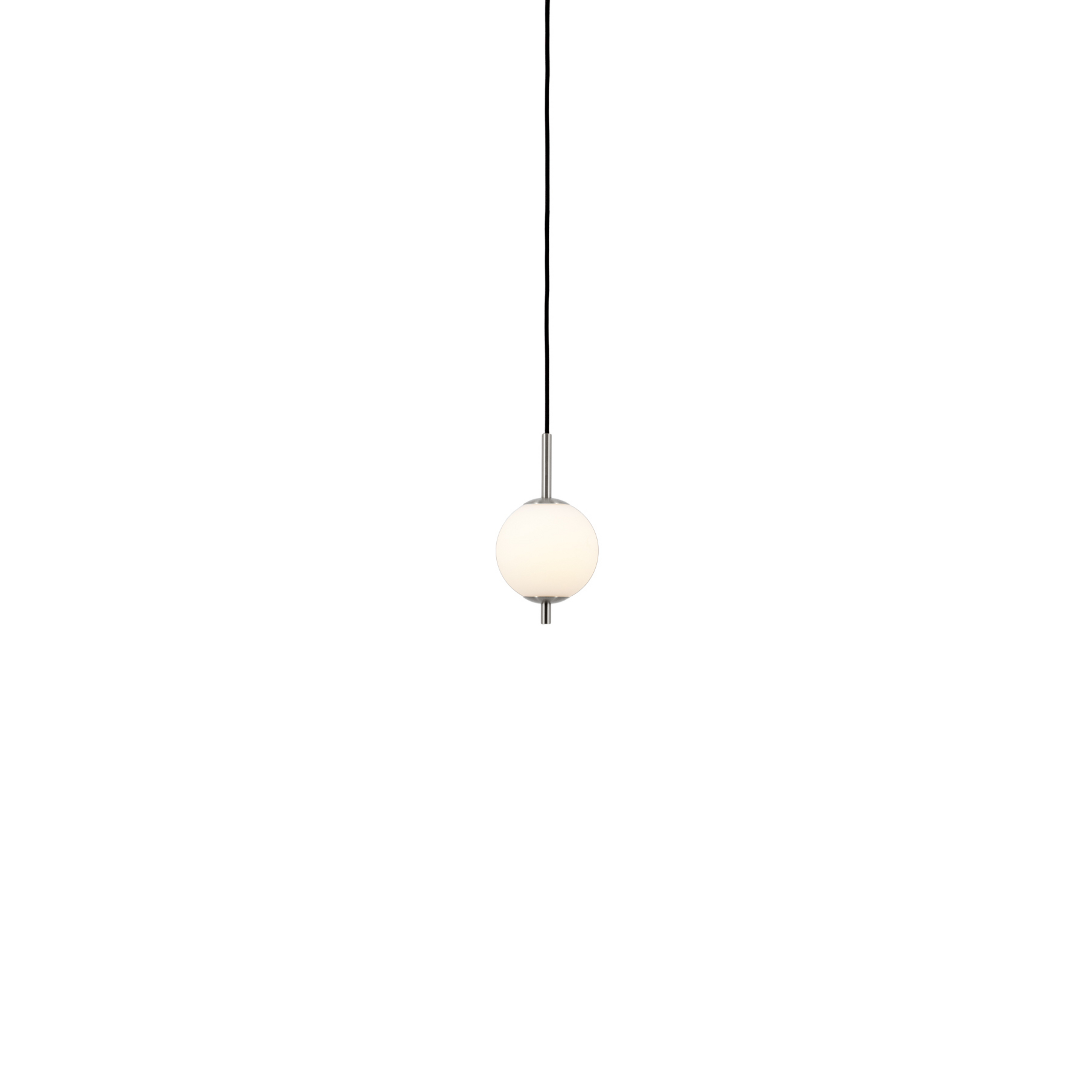 Suspension LED Audrey, couleur acier, à 1 lampe, Ø 12 cm - UMAGE