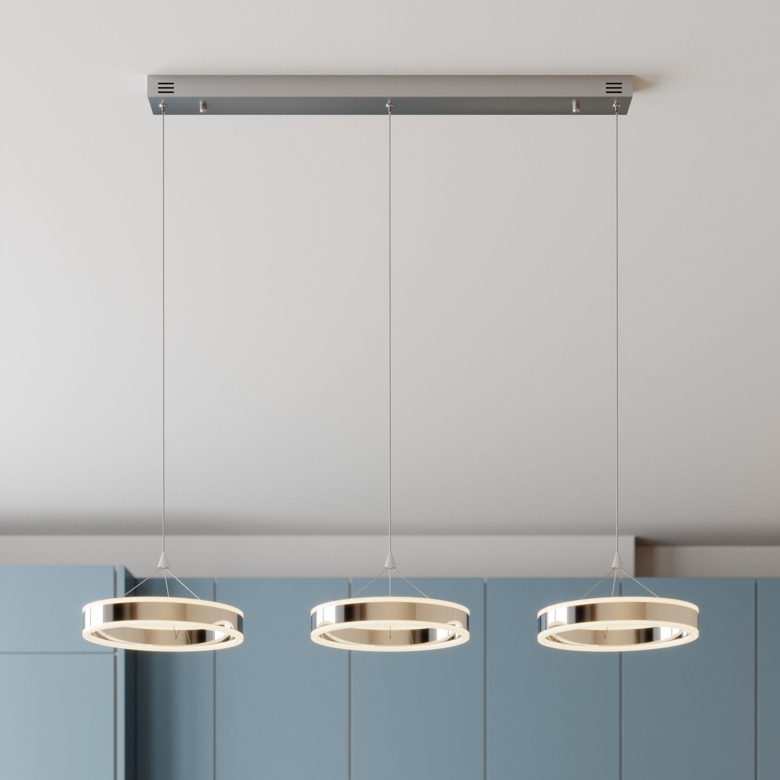 Lyani Hanglamp L115 Chrome/White - Lucande