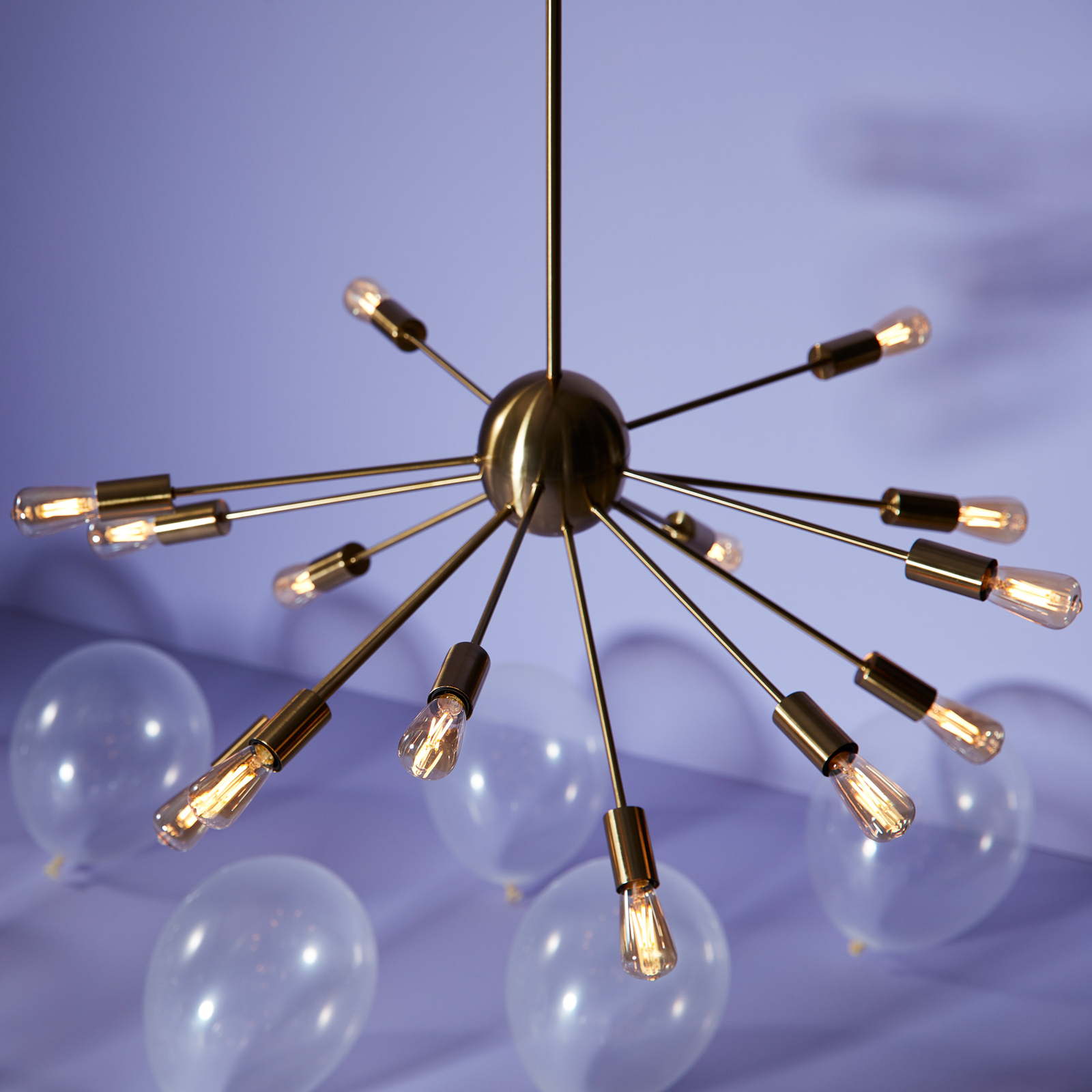 Mir LED pendant light, 15 lights