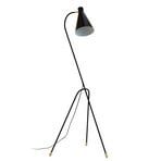 Dyberg Larsen Miles floor lamp, black, height 154.5 cm