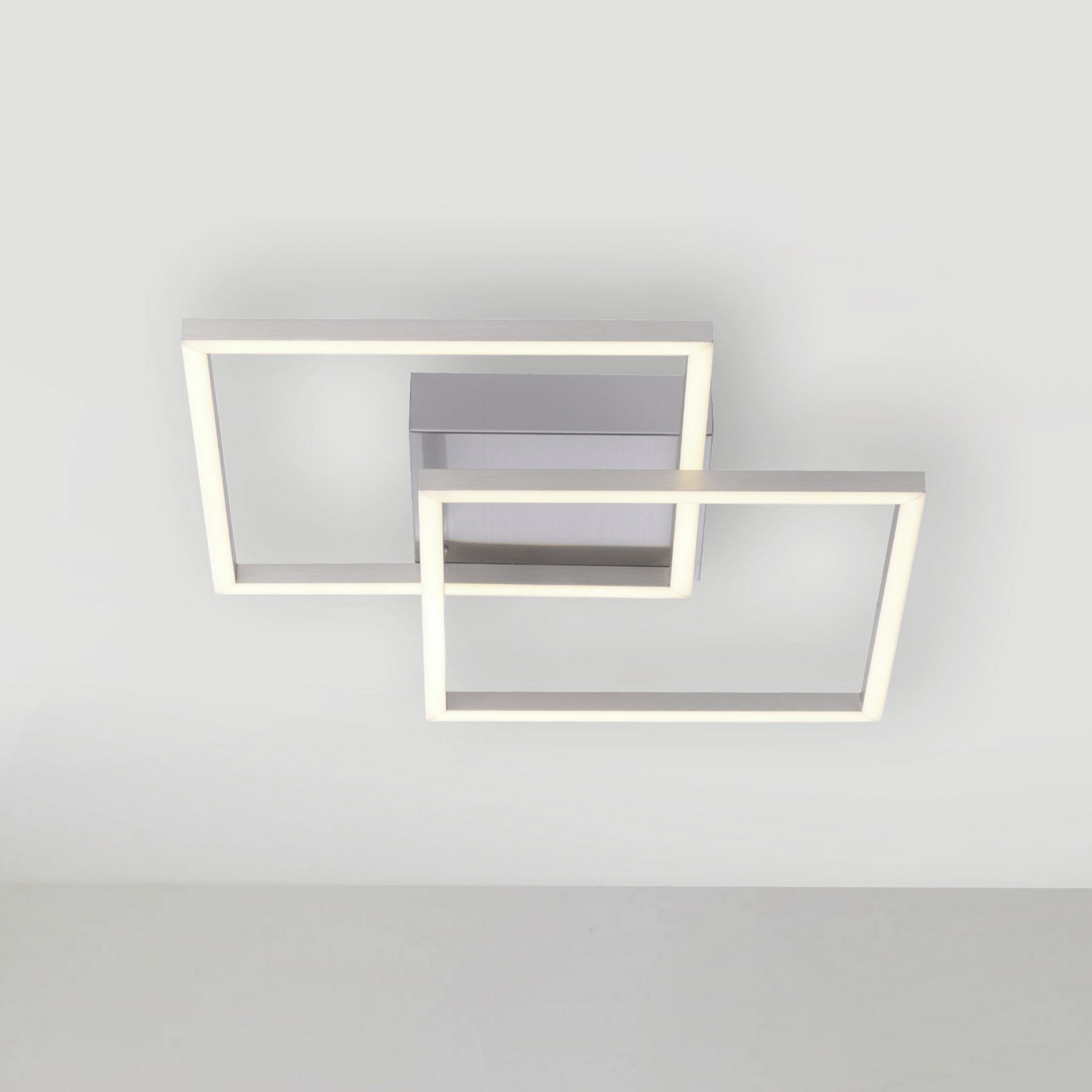 Lampa sufitowa LED Iven, stal, 35,9 x 35,9 cm