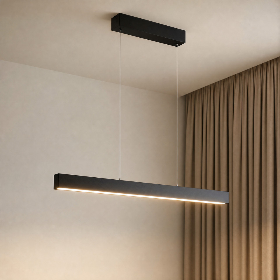 Lucande Mylosh Smart LED-hänglampa, svart från Lucande