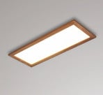 Quitani Aurinor LED-paneel, pähkelpuu, 86 cm