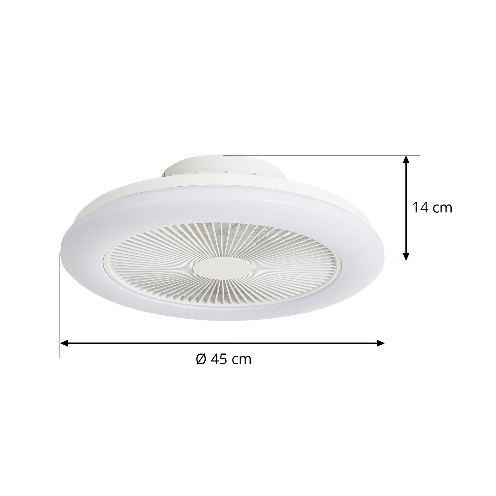 Ventilateur de plafond LED Vedin, Ø 45 cm, RGBW, à intensité variable, blanc, Ventilateur de plafond LED Vedin, Ø 45 cm, RGBW, à intensité variable, blanc,