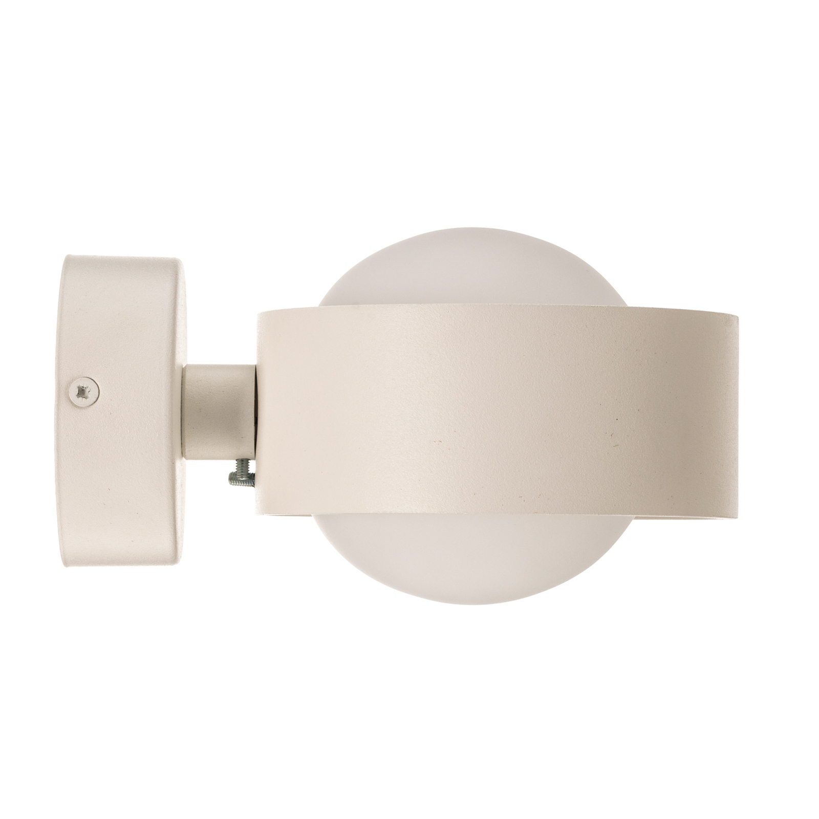 Mado wall light, steel, white, one-bulb