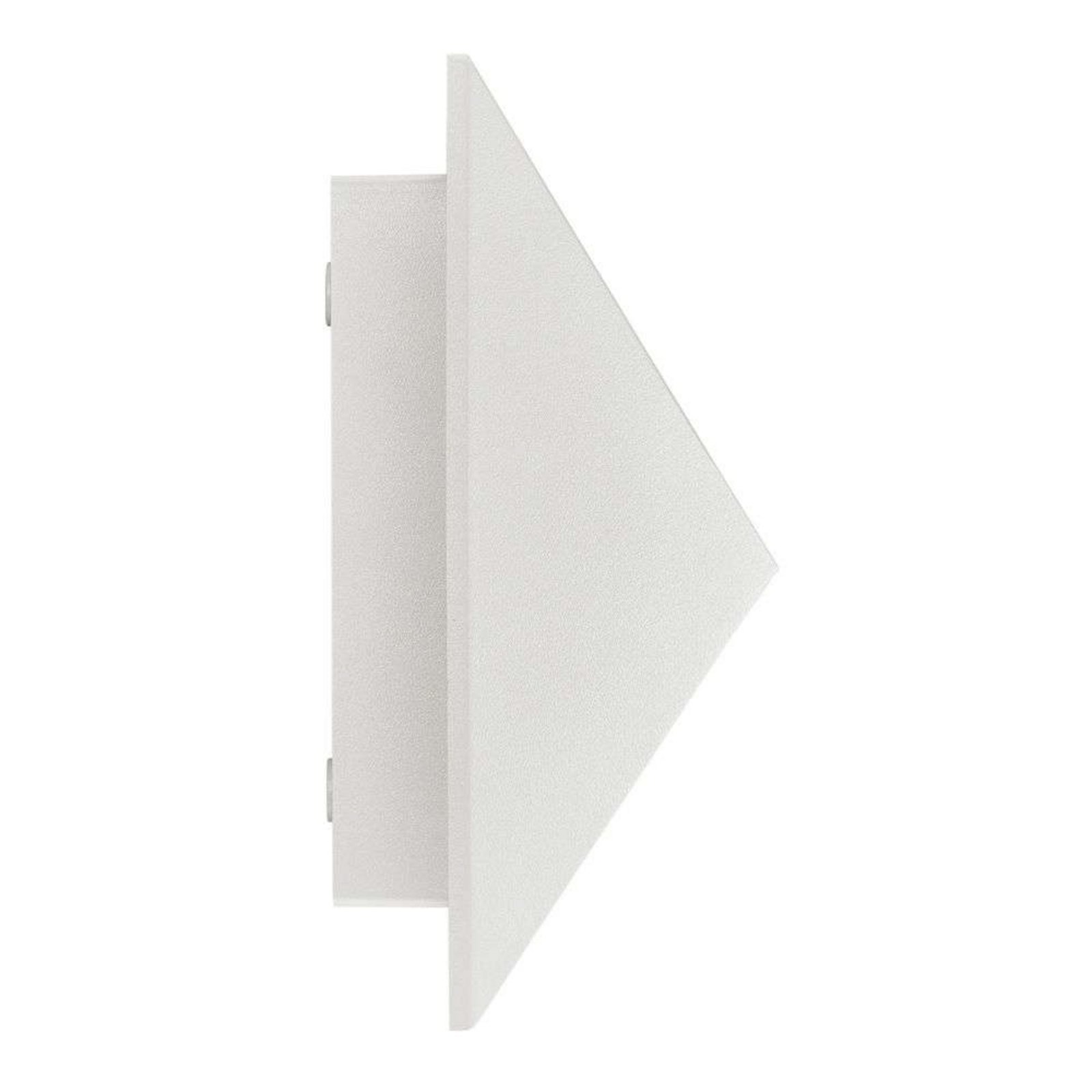 Applique d'extérieur Pontio 27, largeur 27 cm, blanc