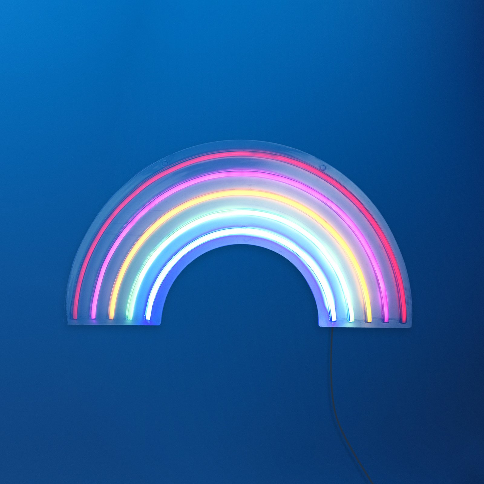 LED-vägglampa Neon Rainbow, USB