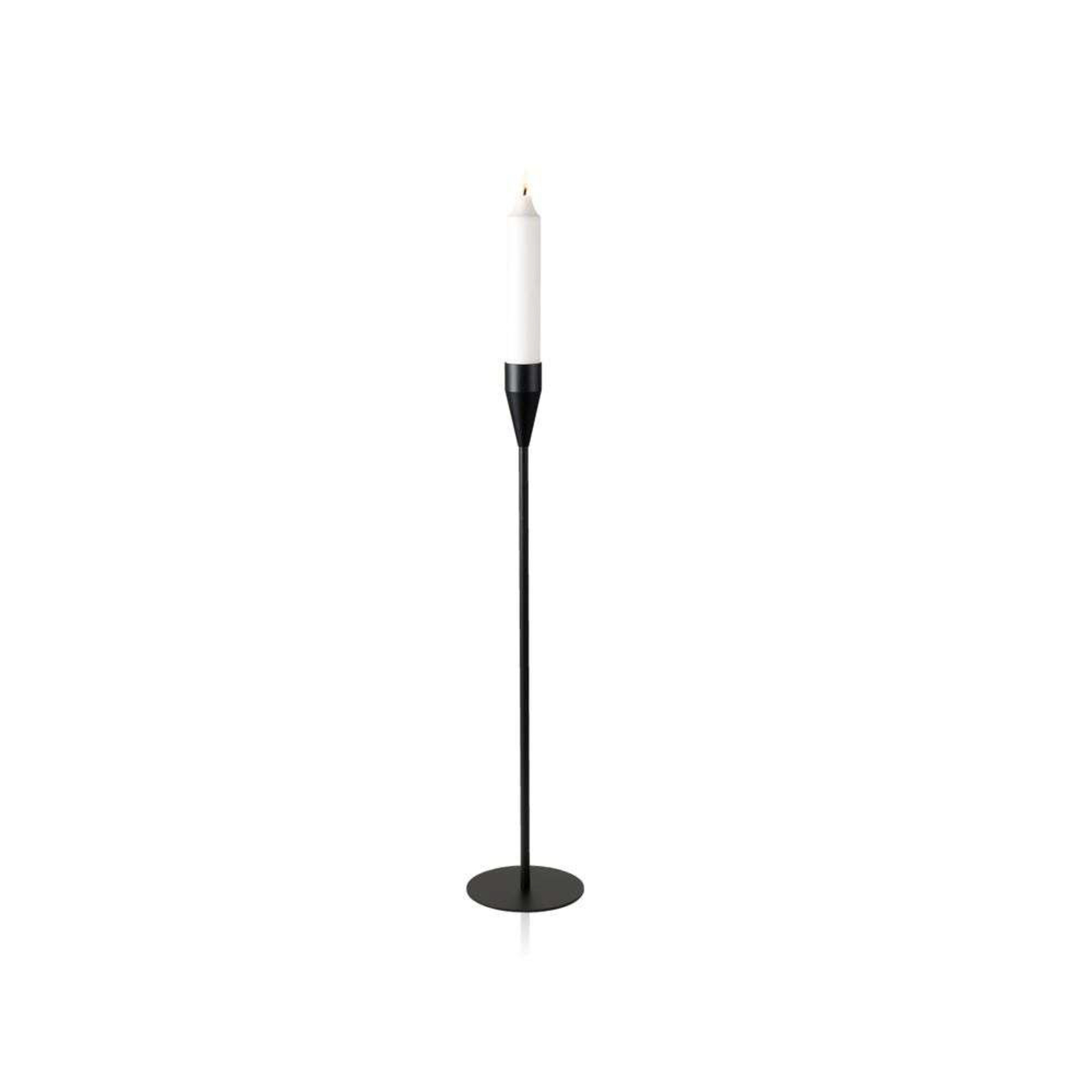 Saturn Maxi Candle Holder H80,5 Black - Piet Hein