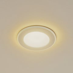 Lindby LED süvistatav valgusti Toka, 4,9 W, valge, plastik, CCT