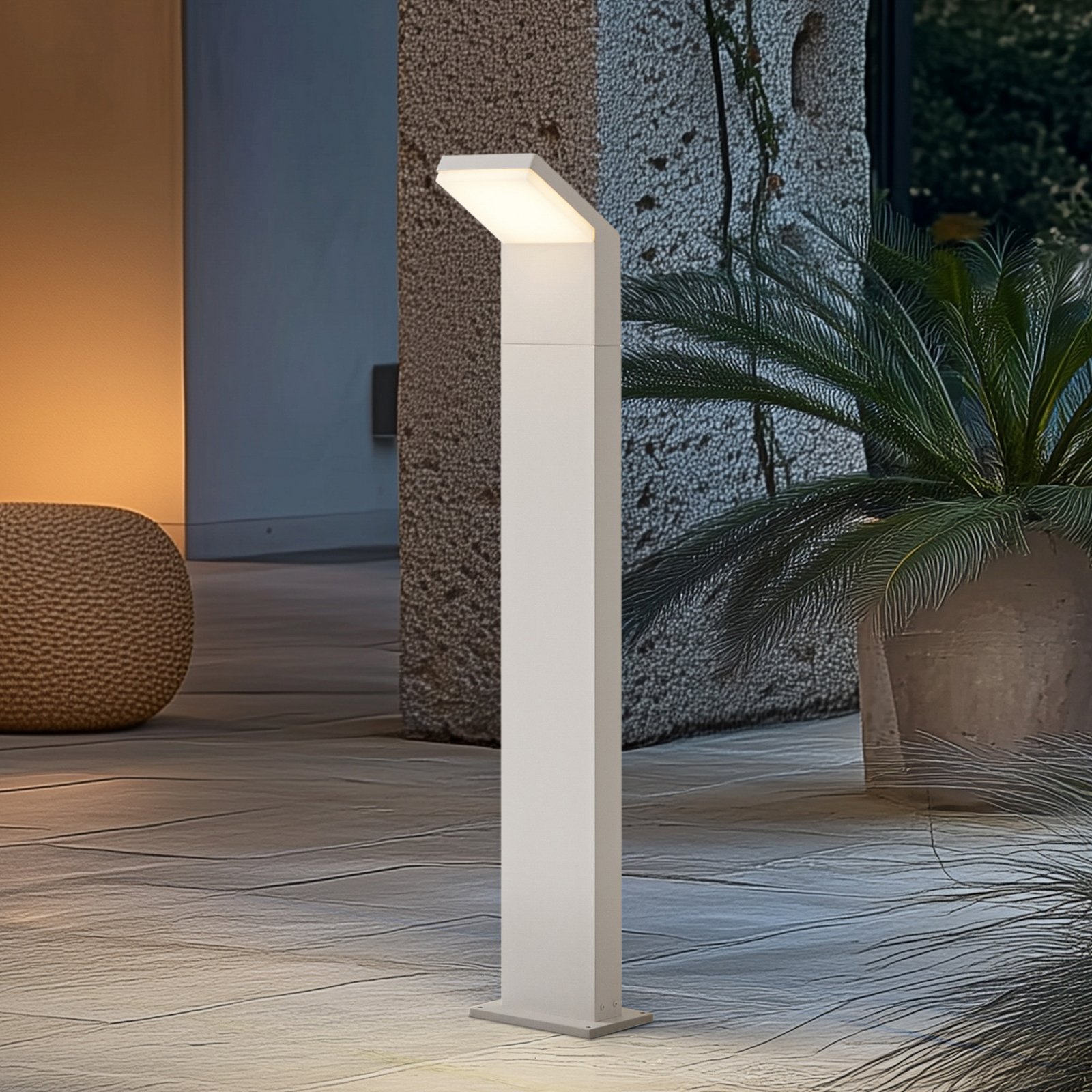 Arcchio LED-Wegeleuchte Yolena, 100 cm, white, Alu