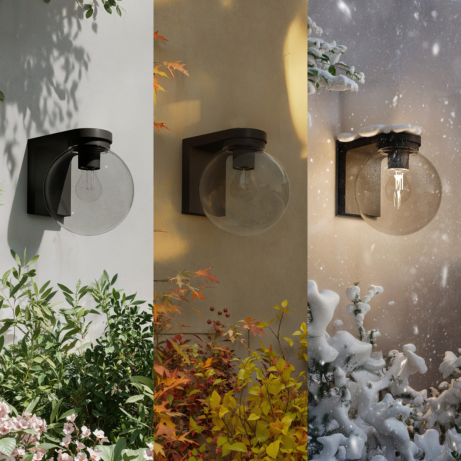 Philips Ulio kültéri fali lámpa, fekete, fém, IP44, E27