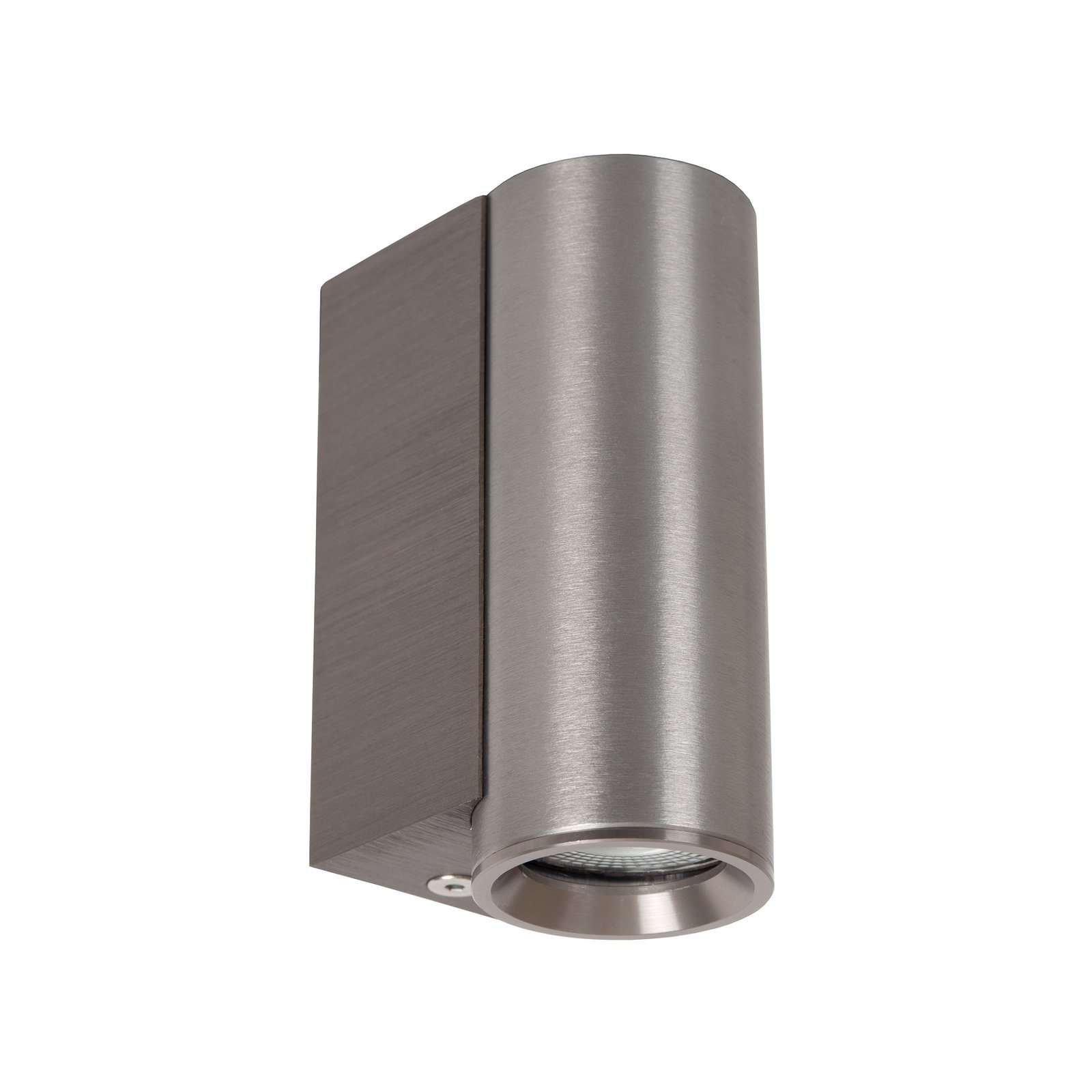 Wandstrahler Dupla, grau, Höhe 9 cm, Metall