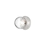 Nuura Candeeiro de parede Liila 1, IP44, Ø 16 cm, prateado/transparente