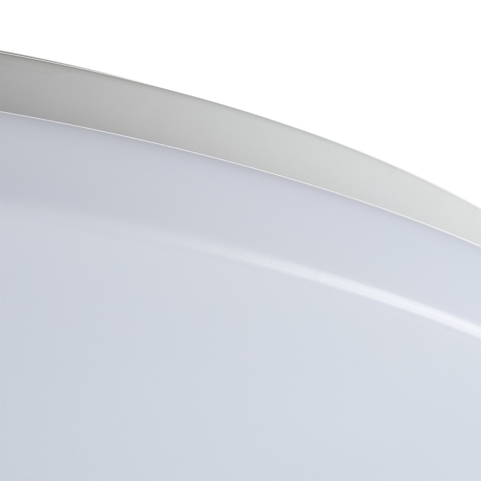 Plafonnier LED Pollux, Ø 37 cm, plastique, détecteur de mouvement