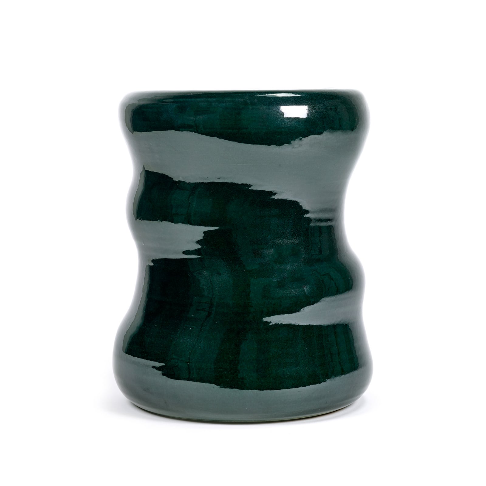 ORGANIC STOOL GREEN PAWN Sidebord/skammel, mørkegrøn, højde 34 cm – Serax