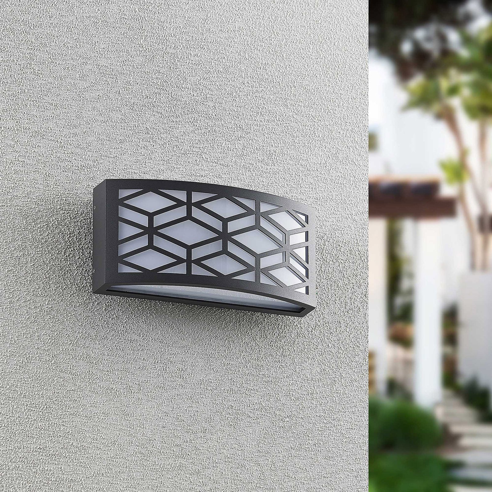 Jakari Deco Outdoor Wall Lamp Dark Grey - Lindby