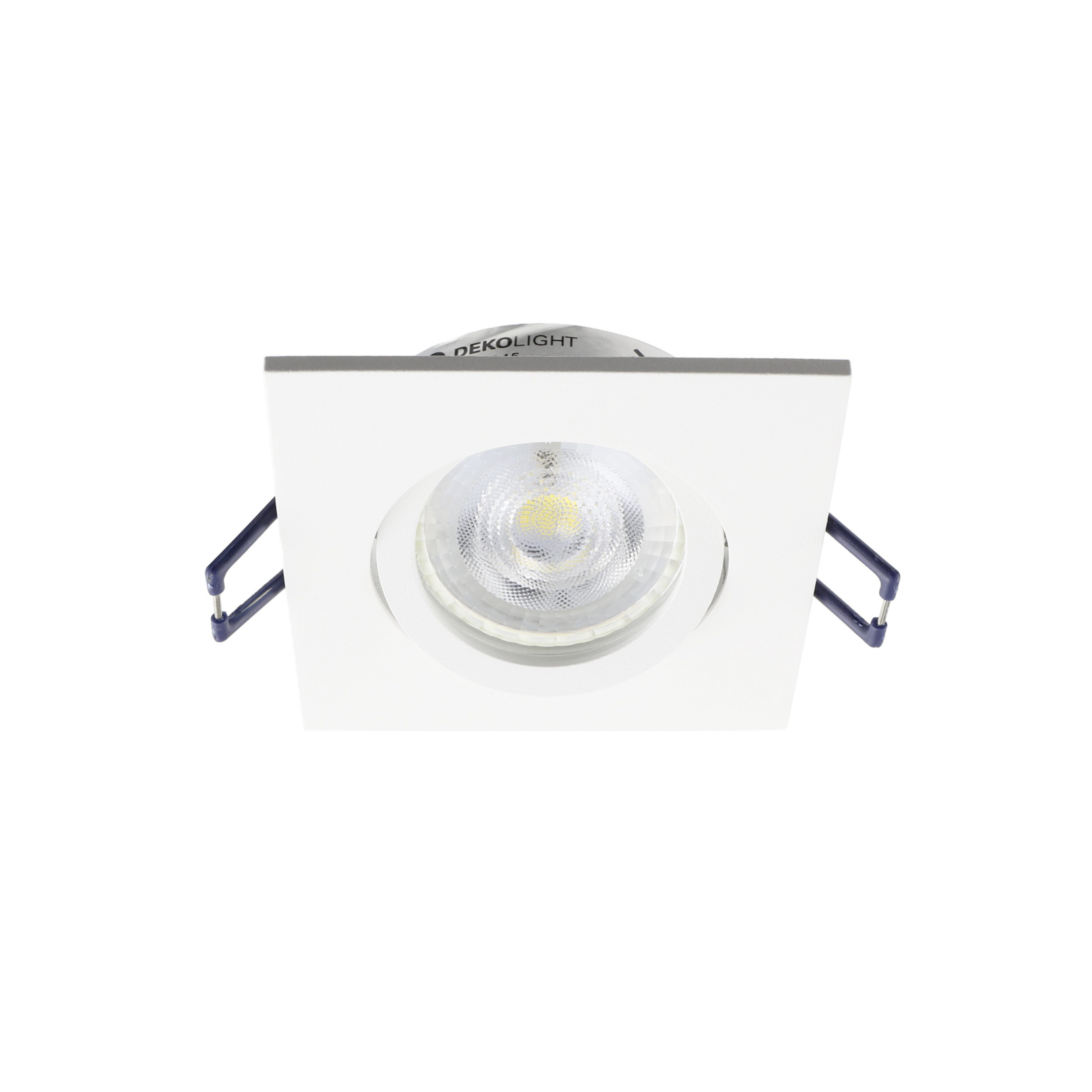 Candeeiro de teto embutido Samsola, branco, 9 x 9 cm, metal