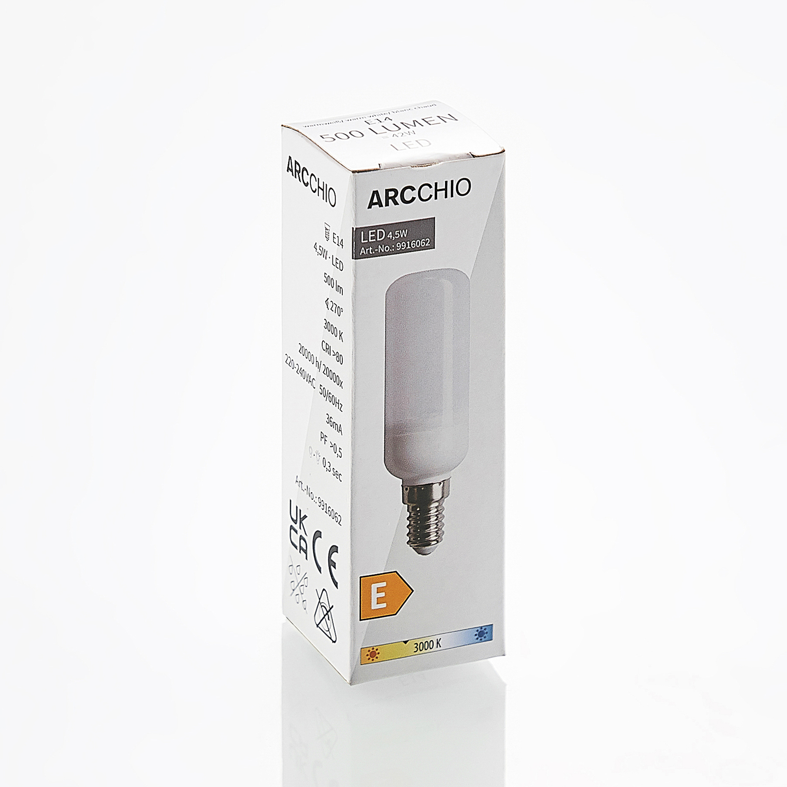 Arcchio lampadina LED tubolare E14 4,5W 3.000K