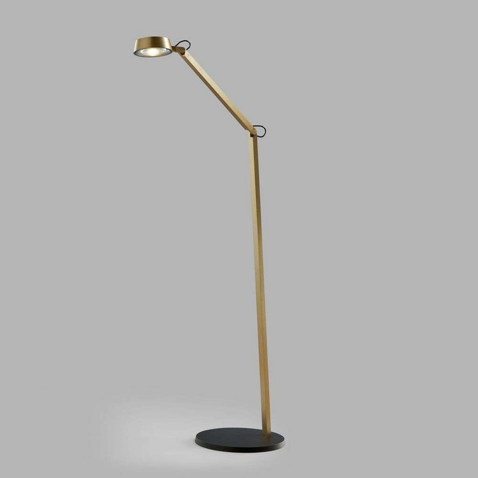 Light-Point Dark F1 Golvlampa, guld / mässing från Light-Point
