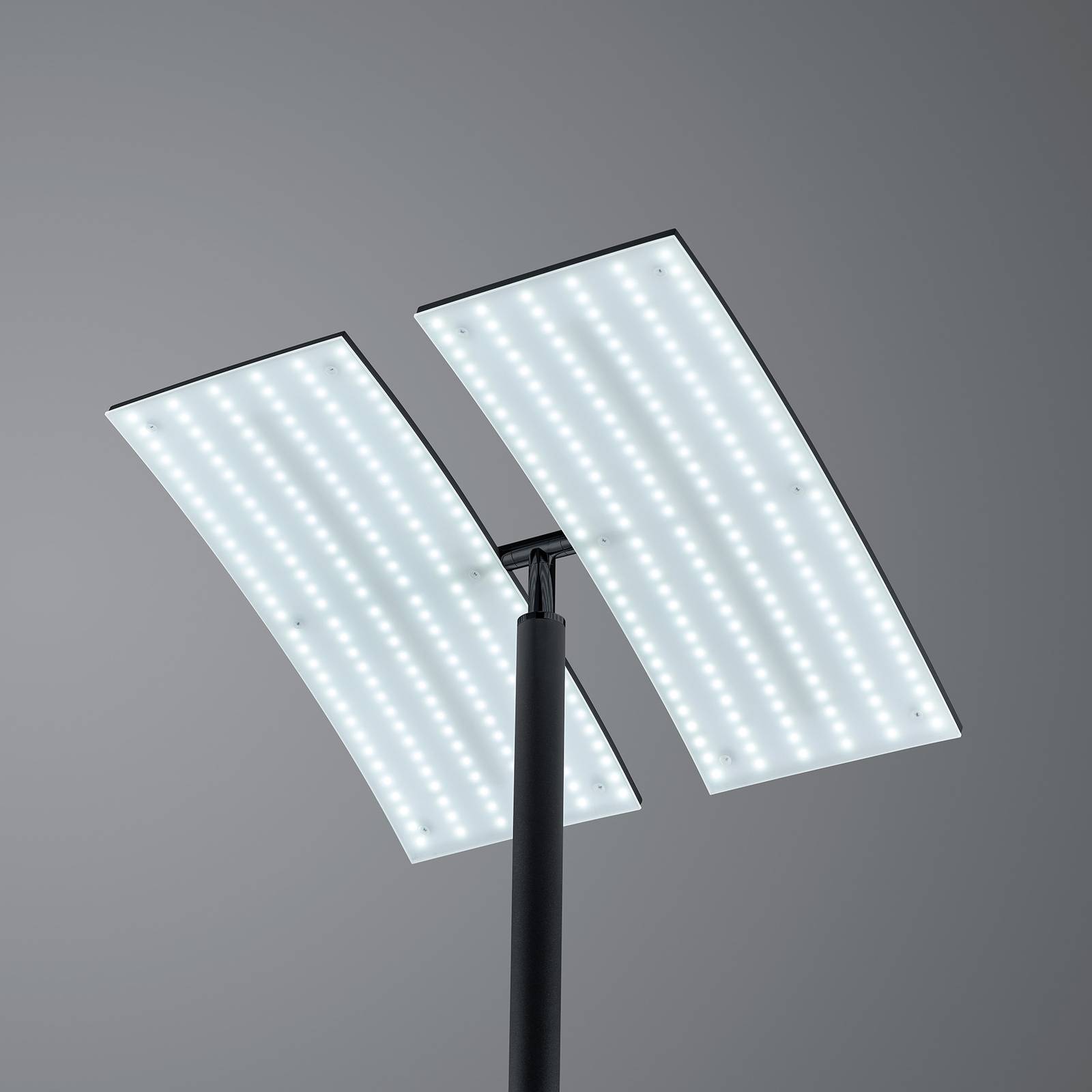 Lampa stojąca LED Dual CCT, ściemniana, czarna