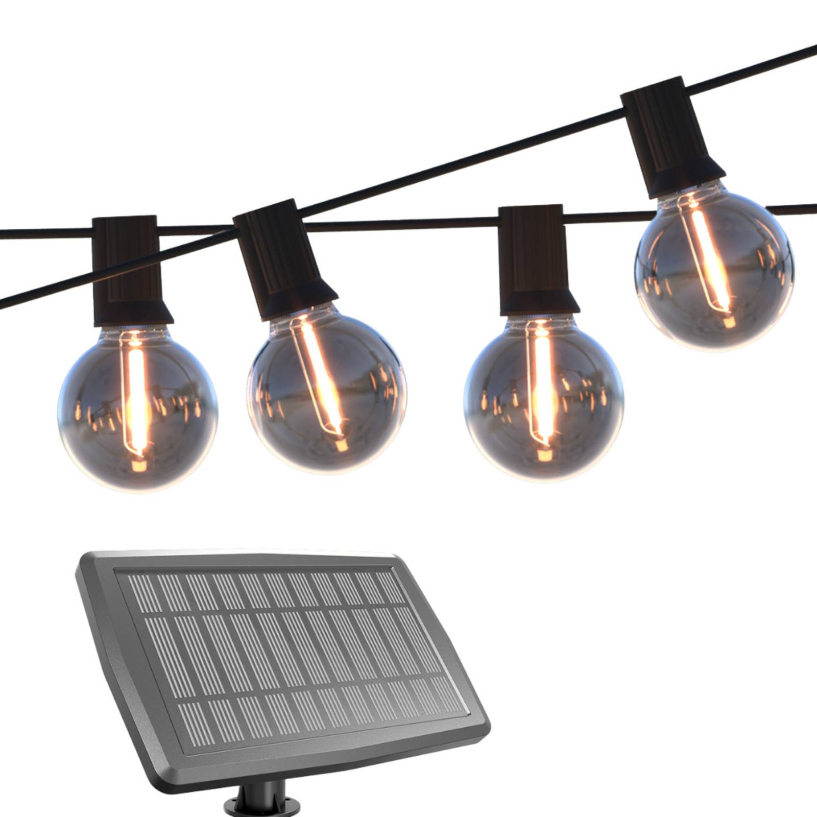 Calex Solar-LED-Lichterkette Vista, Länge 10 Meter, IP44