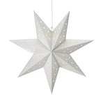 LED Hanging Star Blank Battery Timer Ø 45cm silver