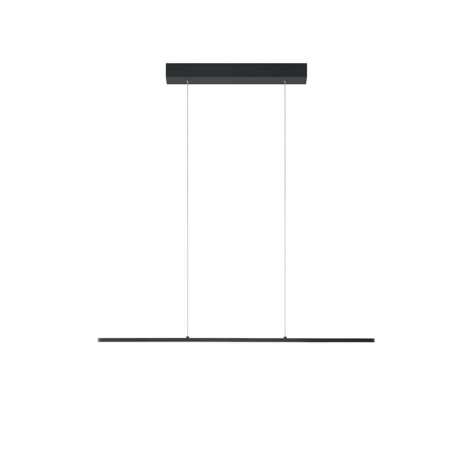 Quitani LED závěsné svítidlo Margita, délka 88 cm, černá barva