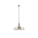 Lindby suspension Laylan, nickel/blanc, Ø 46 cm, métal