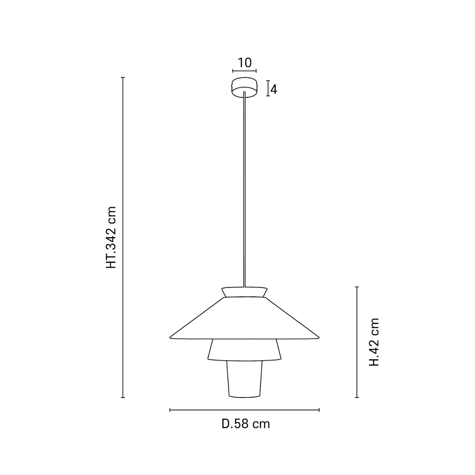 Lampa wisząca MARKET SET Ruche, Ø 58 cm, ochra