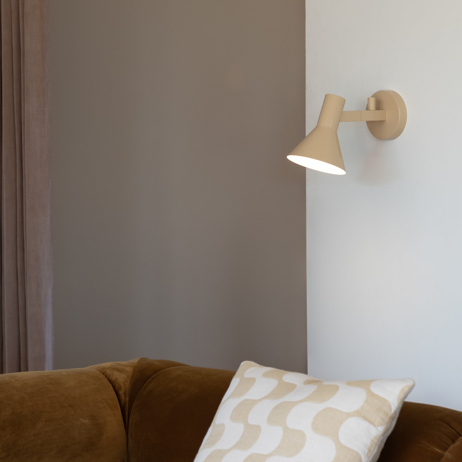 IT'S ABOUT ROMI Wandlampe Stavanger, beige, Stecker, 20 cm