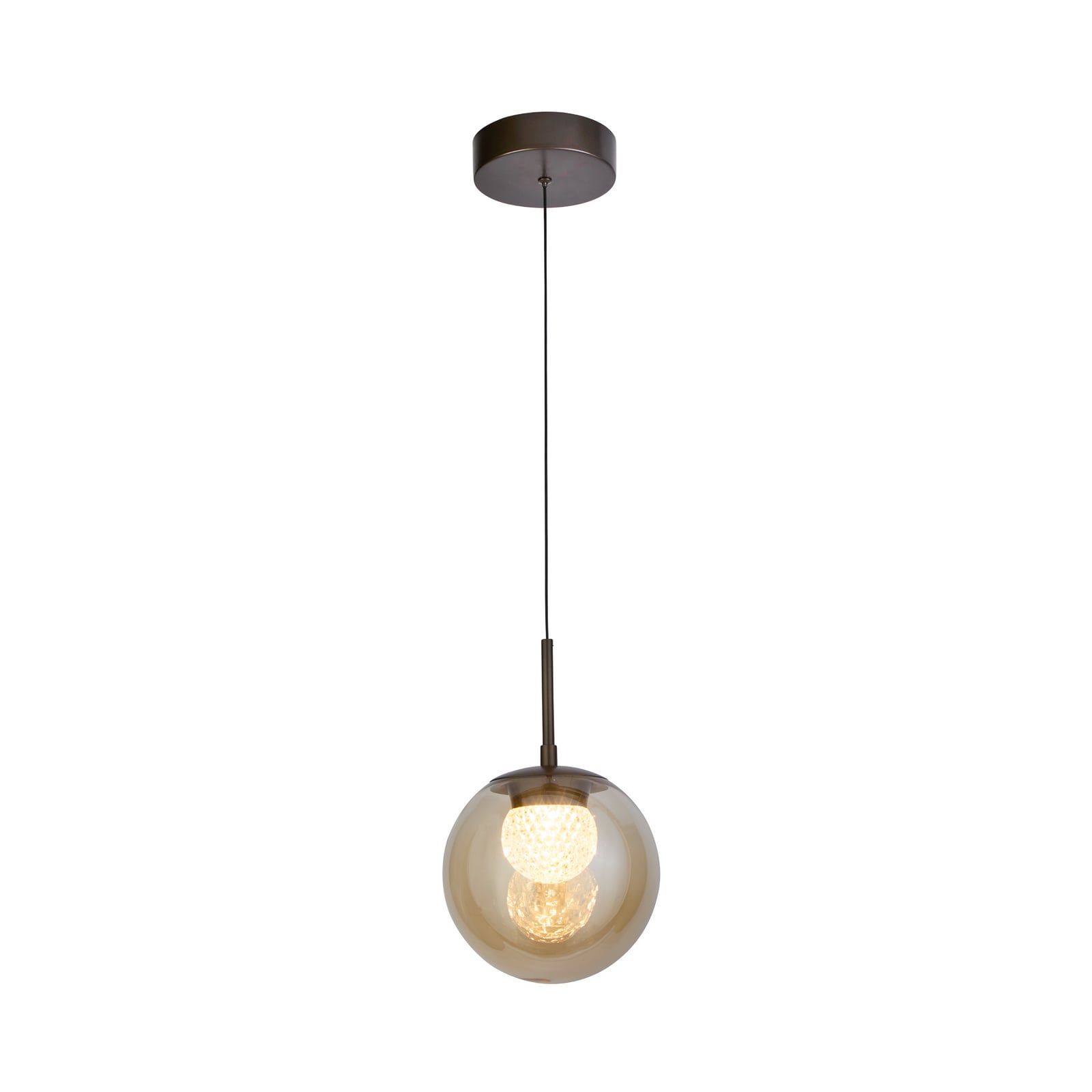 LED-Hängeleuchte Solis, 1-flammig, bronze, Glas, 2.700 K LED-Hängeleuchte Solis, 1-flammig, bronze, Glas, 2.700 K