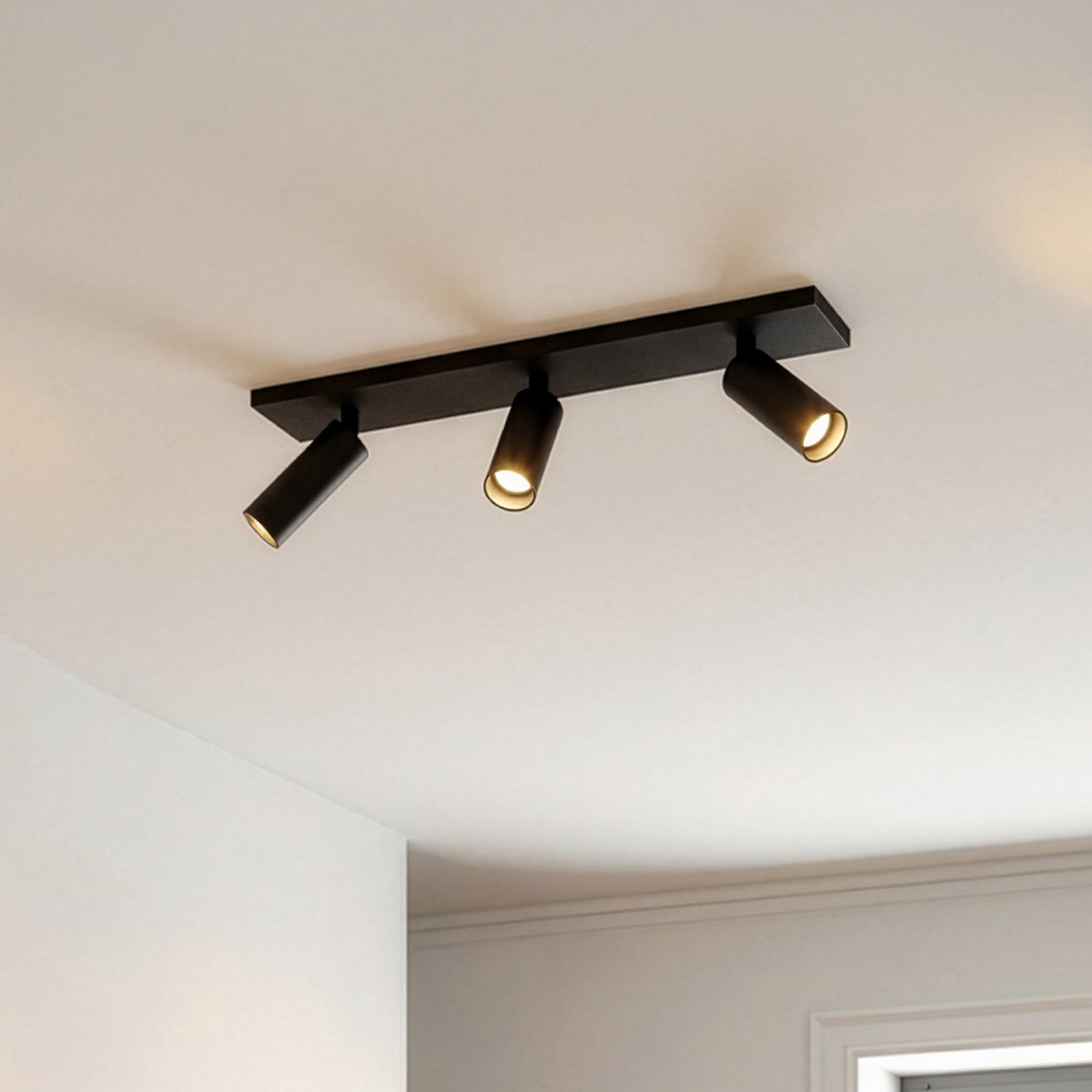 Brinja Slim loftspot, 3 lyskilder, GU10 MR11, sort Arcchio - Entré - Moderne - Aluminium - Med flere lyskilder