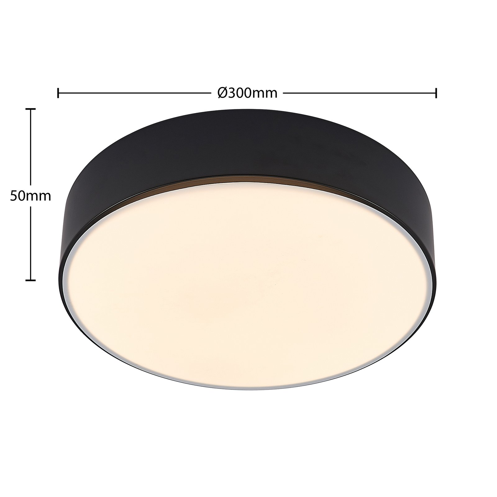 Simera LED Taklampe Matt Black/White - Lindby