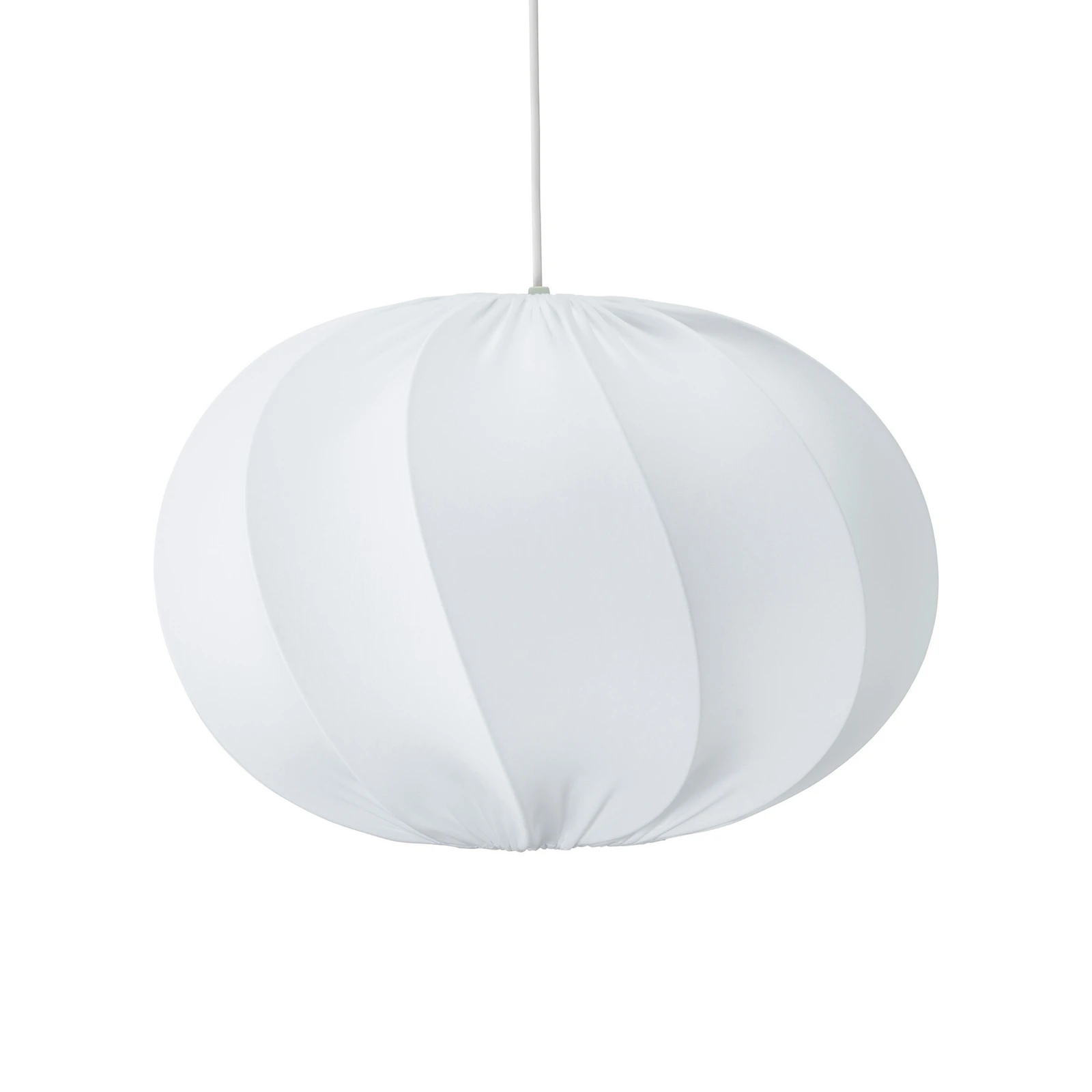 PR Home Suspension Olivia, abat-jour textile, blanc, Ø 50 cm