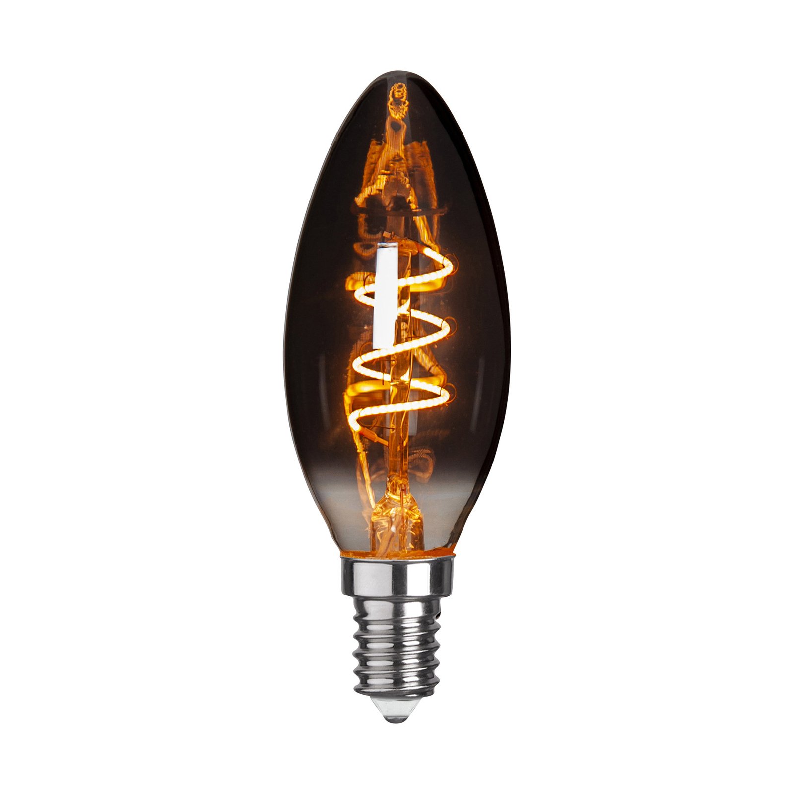 LED gyertya lámpa C35 E14 3W 1800K 50 lumen füst