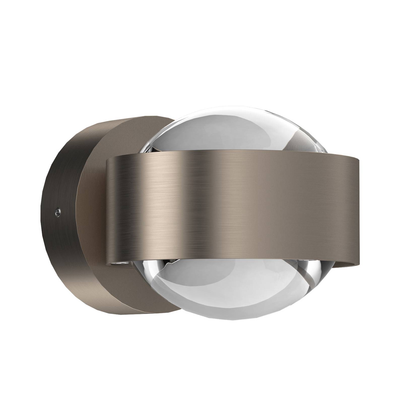 Top Light Puk Mini Wall, G9, clear lenses, matt nickel, for Living / Dining Room, aluminium, zinc, glass, G9, 33 W, W: 8 cm, H: 6.5 cm