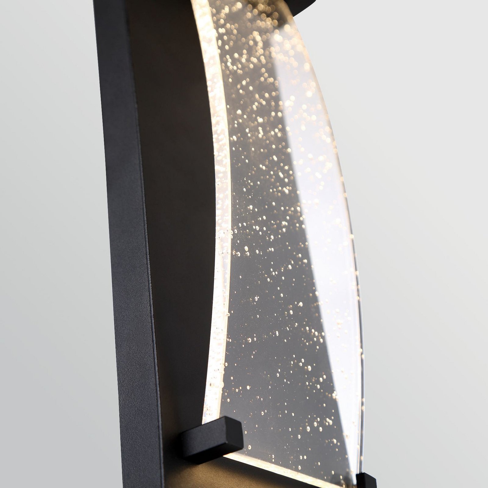 LED-Außenwandleuchte KABO, schwarz, Höhe 36 cm, Metall, IP44