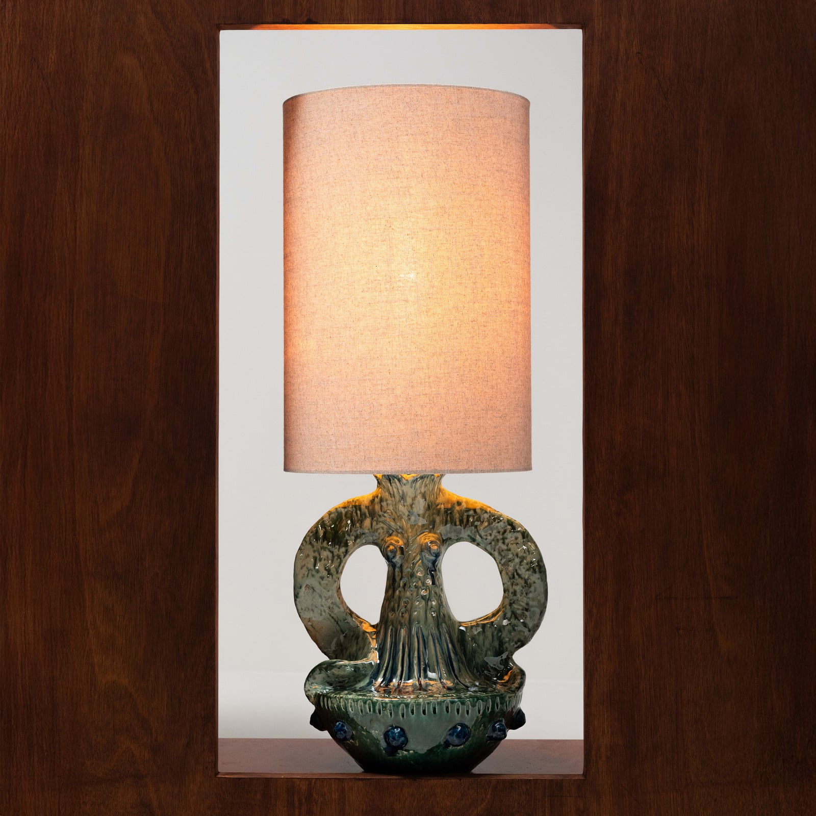 GREEN GEORGIA bordlampe, grøn, stentøj/tekstil, højde 97 cm – Serax GREEN GEORGIA bordlampe, grøn, stentøj/tekstil, højde 97 cm – Serax