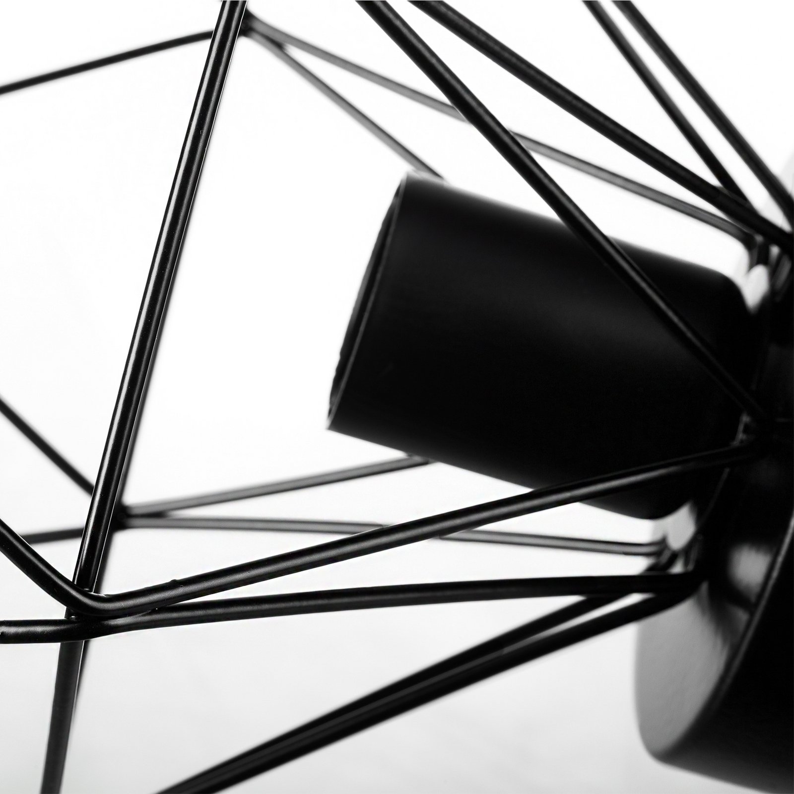 Taklampe Patara, svart, Ø 20 cm, gitterlampeskjerm, metall Taklampe Patara, svart, Ø 20 cm, gitterlampeskjerm, metall