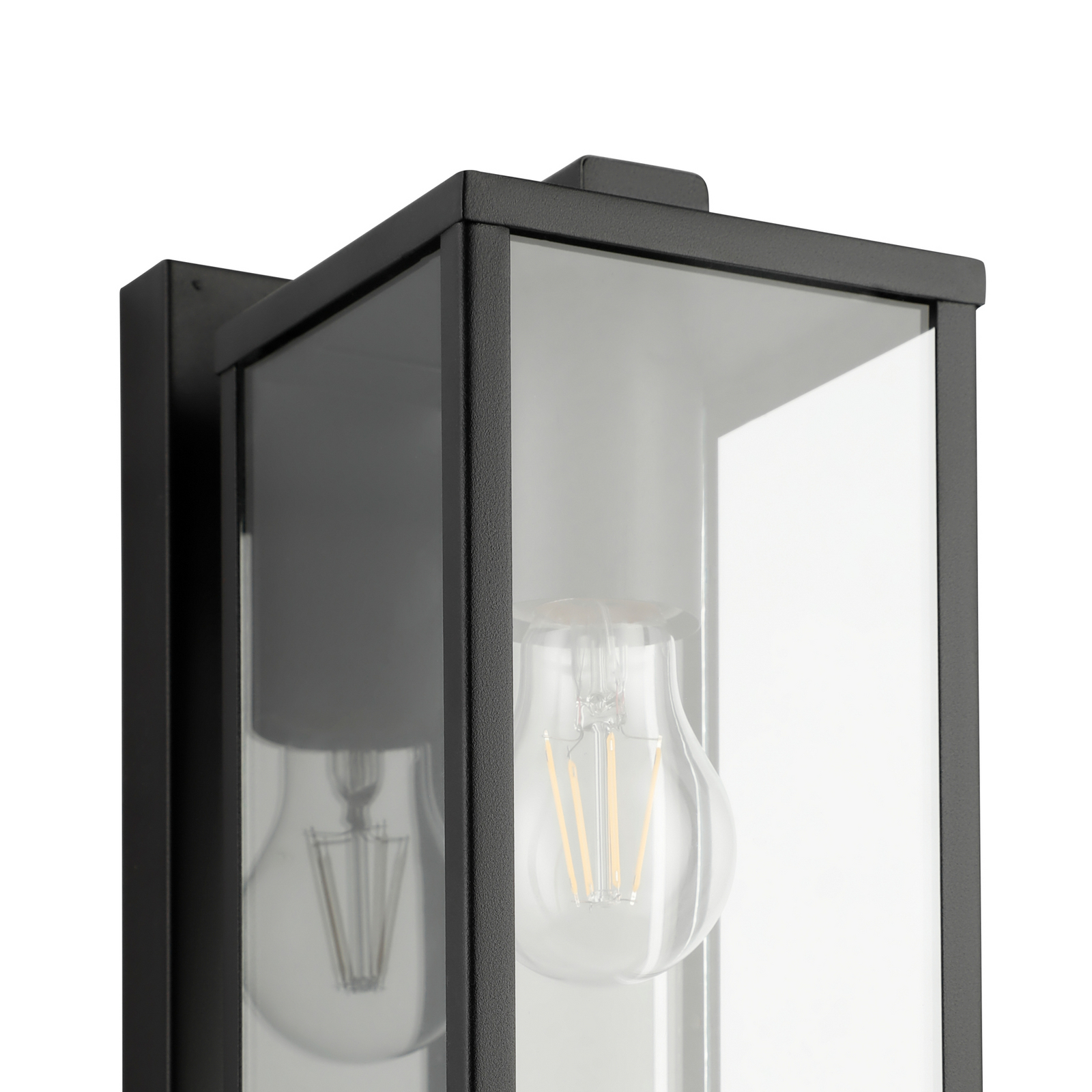 EGLO Budrone buitenwandlamp, zwart/helder