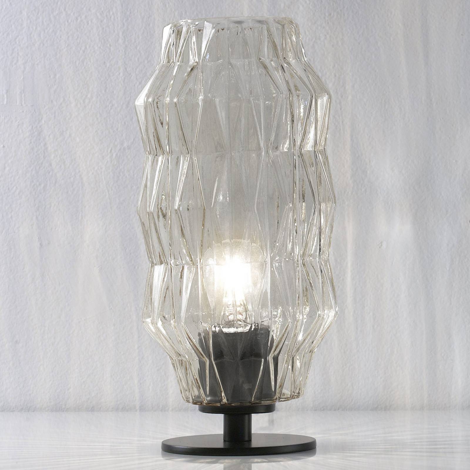 Tafellamp Origami, transparant