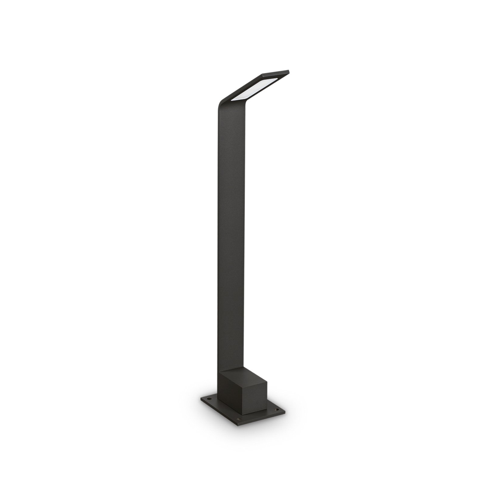 Ideal Lux LED path lamp Agos black 3,000 K Height 60 cm aluminium